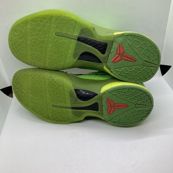 Nike Zoom Kobe 6 Protro Grinch Green Reverse Mens 9.5 Shoes Sneakers CW2190 300